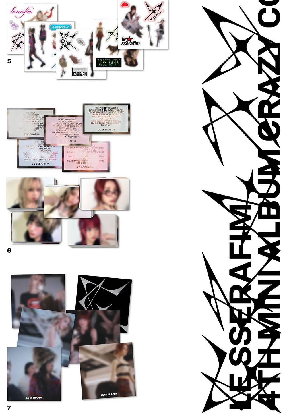 Amazon.co.jp: LE SSERAFIM - 4th Mini Album [ CRAZY ] 韓国盤 (8